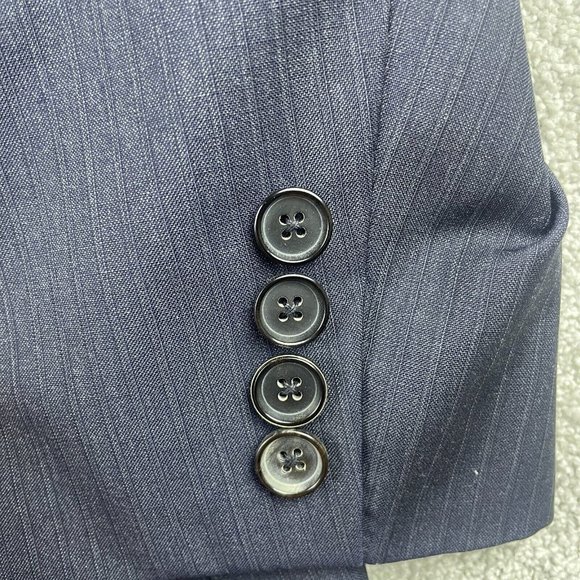 Hugo Boss Blazer Coat Men's Size 44R Navy 2 Button Lanificio Tesse Biella Wool - Picture 6 of 16